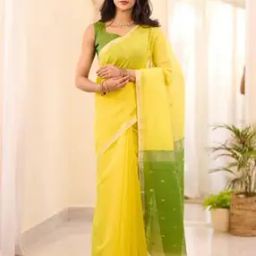 indie picks Banarasi Artsilk Traditional Half-and-Half Saree-picture-39