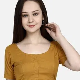 molcha Solid Round Neck Blouse-picture-14