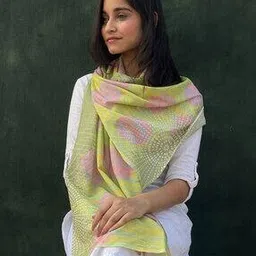 buta buti Women Floral Print Cotton Scarf-picture-43