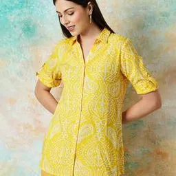 melange by lifestyle Women Abstract Kurti-picture-32