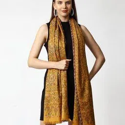 swi stylish Paisley Print Wool Stole-picture-13