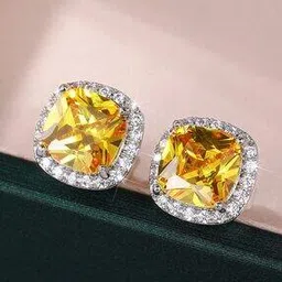 jewels galaxy Women American Diamond Stud Earrings-picture-13