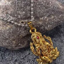memoir Gold-Plated Ganpati Pendant-picture-23