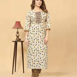 women basket Women Floral Kurta Set-picture-26