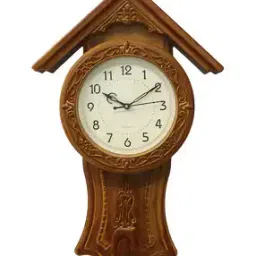 chronikle Hut Shape Plastic Pendulum Wall Clock-picture-42