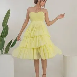 kajodi Women Sweetheart-Neck Tiered Dress-picture-52