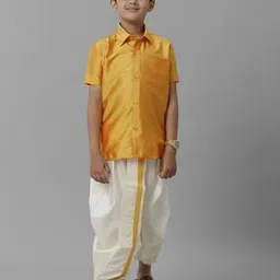 ramraj cotton Boys Shirt Dhoti Set-picture-12