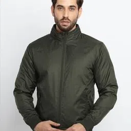 alpha tribe Men Regular Fit Zip-Front Bomber Jacket-picture-38