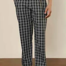 sleepz by raymond Men Checked Pyjamas with Elasticated Waist-picture-14