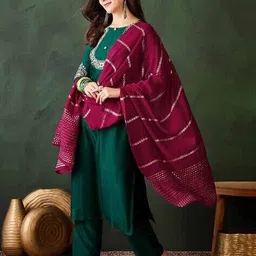 nyrika Self-Design Straight Kurta Set image 1