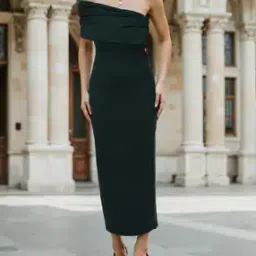 Shein Party One Shoulder Back Slit Bodycon Maxi Dress-picture-23