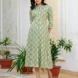 pragudo Women Floral Print A-Line Dress-picture-36