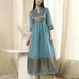 biba Women Zari Woven Flared Kurta-picture-51