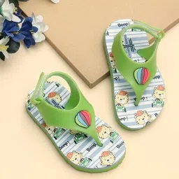 tomsy choice Boy Cartoon Print T-Strap Flip-Flops image 1