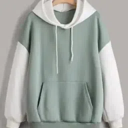 fery london Women Colourblock Regular Fit Hoodie with Full Sleeves-picture-15