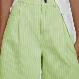 lulu & sky Women Striped High-Rise Shorts -picture-42