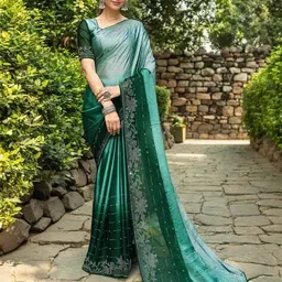 svaraa Women Traditional Saree With Blouse Piece image 1