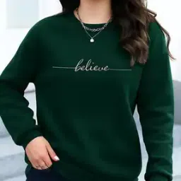 kashianxstyle Women Typographic Print Regular Fit Sweatshirt-picture-45