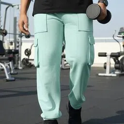 bewakoof Men's Oversized Plus Size Cargo Joggers-picture-42