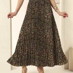 zwerlon x ag Women Floral Print A-Line Skirt image 1