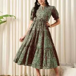 lookshine Women Printed Fit & Flare Dress-picture-28