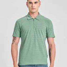 snitch Men Striped Slim Fit Polo T-Shirt-picture-39