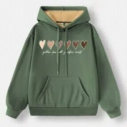 buda jeans co Women Printed Regular Fit Hoodie with Drawstring-picture-48