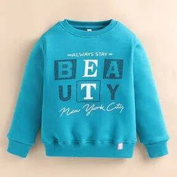 giniekids Girls Graphic Print Regular Fit Round-Neck Sweatshirt -picture-27