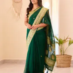 nyrika Women Banarasi Saree with Woven Motifs-picture-36