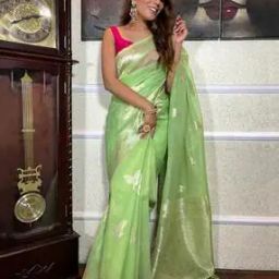 indie picks Elegant Cotton Silk Saree with Blouse Piece -picture-25