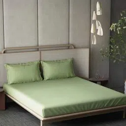 ddecor live beautiful Cotton Single Bedsheet with 2 Pillow Cover-picture-50