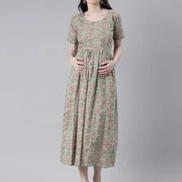 swishchick Women Floral Print Fit & Flare Dress -picture-21