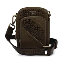 da milano Men Sling Bag with Detachable Strap image 1