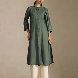 Women Straight Kurta with 3/4th Sleeves-image-50