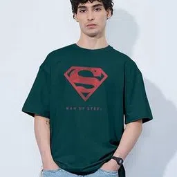 buda jeans co Men Typographic Print Oversized Fit Crew-Neck T-Shirt-picture-15