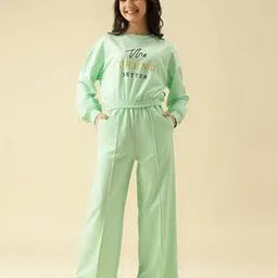 li'l tomatoes Girls Typographic Print Tracksuit Set-picture-14