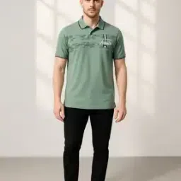 dollar Men Collar Graphic T-Shirt-picture-25