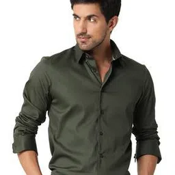 alpha tribe Men Regular Fit Shirt with Spread Collar-picture-39