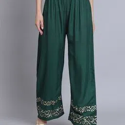 bcz Women Gota Patti Hem Embellished Palazzos-picture-15