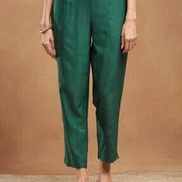 fabindia Women Pants with Insert-Pockets & Elasticated Waist-picture-27