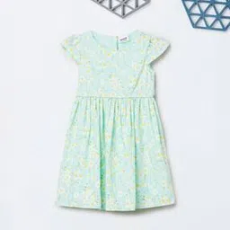 max Girls Floral Print A-Line Dress-picture-13