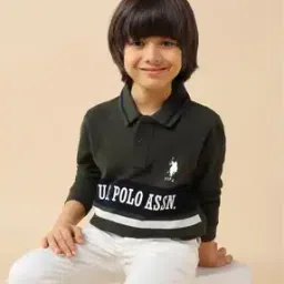 u.s. polo assn. Boys Cotton Colour-Block Polo T-Shirt-picture-13