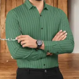 fuback x ag Men Striped Regular Fit Shirt with Patch Pocket-picture-47