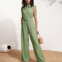 tokyo talkies Women Jumpsuit with Spread Collar-picture-27