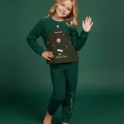 cherry crumble by nitt hyman Girls Printed T-Shirt & Pants Set-picture-35