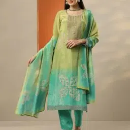 libas art Women Embroidered Straight Kurta Suit Set -picture-11
