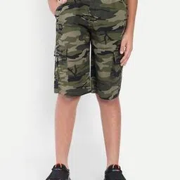 puppet-nx Boys Regular Fit Camouflage Shorts-picture-11