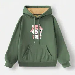 buda jeans co Women Graphic Print Regular Fit Hoodie image 1