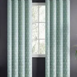 haus & kinder  Mint Fleur Drape Jacquard Door Curtain-picture-17