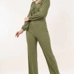 clobug Women V-Neck Jumpsuit with Full Sleeves-picture-13